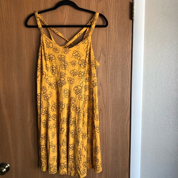 torrid Dresses & Skirts - mustard floral strappy summer dress